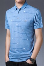 polo衫男2023夏季新款棉质翻领夏季潮流衣服时尚男士POLO男装图片