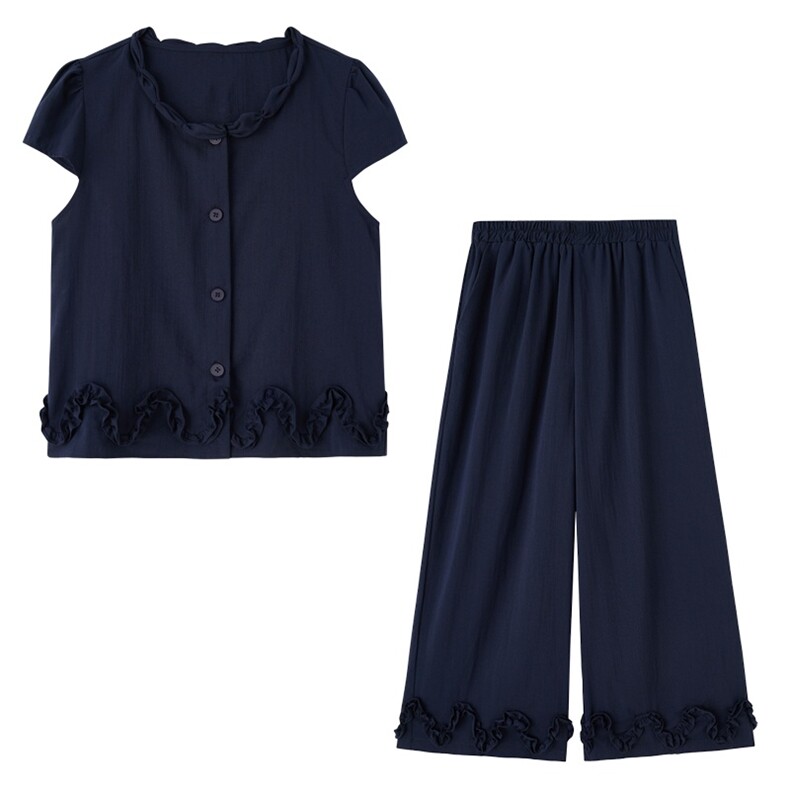 时尚休闲九分裤两件套女夏季,女装套装/套裙,素月