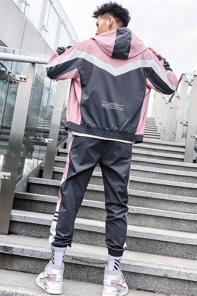 卫衣套装男士春季2021新款韩版潮流运动休闲两件套外套DS366T,男装卫衣,电商A102