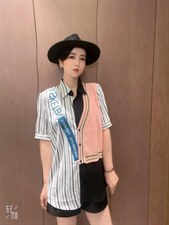 欧版拼接上衣，其它，芭娜美纳