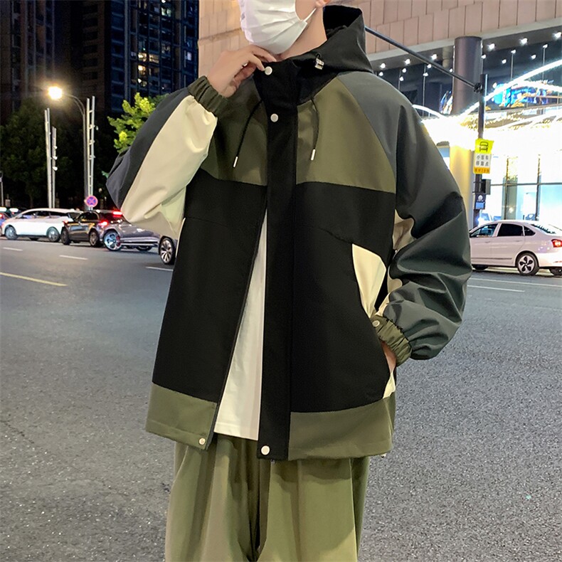2024新款秋季外套男潮牌连帽渐变防水冲锋衣A436-2312-P85,女装短外套,电商A436