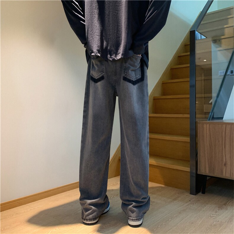 开春新品美式高街牛仔裤休闲裤直筒潮男长裤N01621-P43,男装牛仔裤,星座308B-1