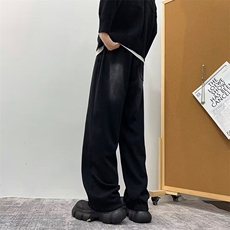 渐变裤子男生秋季新款潮流运动裤宽松直筒高级感休闲裤NB204，男装牛仔裤，星座1116A-1（原606A）