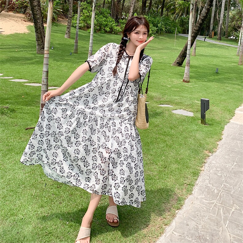 新款，碎花连衣裙B081-4718-P125-K188，女装连衣裙，浙宝276（原081）