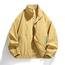 2026春季新款夹克男士休闲宽松潮牌风百搭情侣款立领外套26909-45，男装夹克，星座1402-1