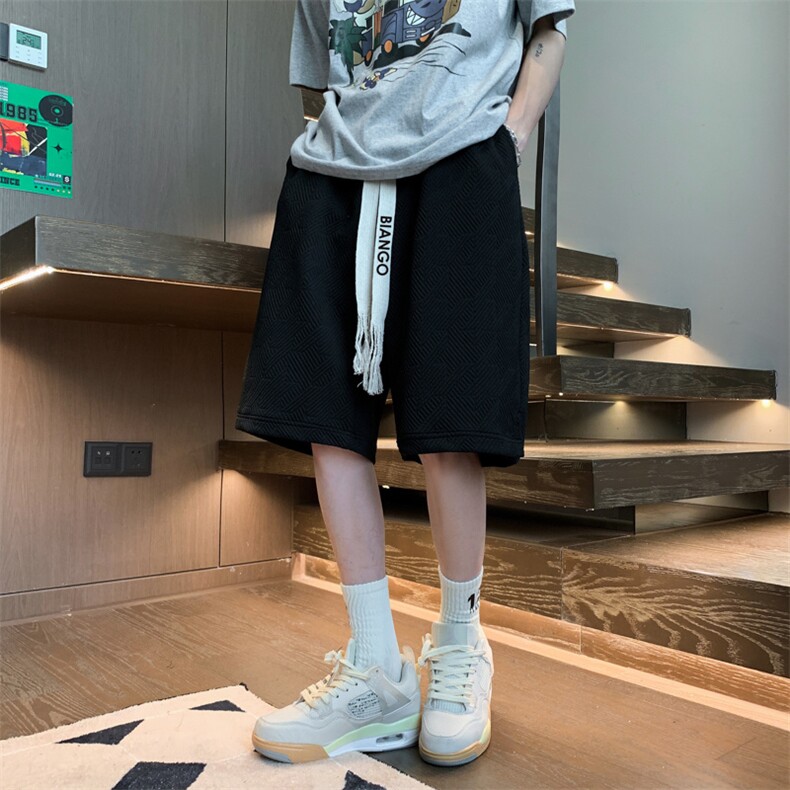 短裤男士夏季潮牌五分裤子男款夏天男生宽松外穿休闲中裤D256,男装牛仔裤,星座1116A-1（原606A）