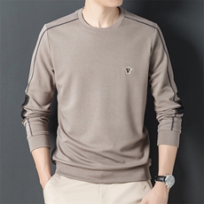 SV60903男式2023秋季新款长袖T恤男韩版商务休闲男装卫衣P70，男装卫衣，电商B360