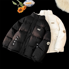 2025立领皮标棉衣棉服小牛津防水面料拼接棉袄面包服1609-P75，男装棉衣，星座207