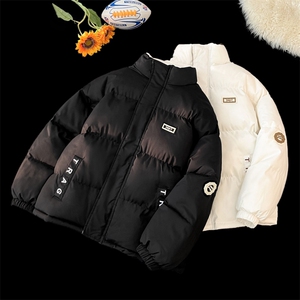 2025  立领皮标棉衣棉服小牛津防水面料拼接棉袄面包服  1609-P75图片