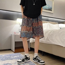 夏威夷风短裤男夏季花裤衩宽松速干五分沙滩中裤DK114，男装牛仔裤，星座1116A-1（原606A）