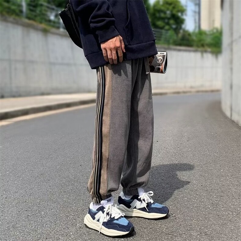男秋季新款港风休闲裤男卫裤潮牌束脚长裤G32P40,男装休闲裤,星座1116-2