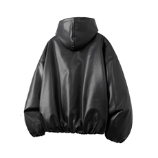 冬装保暖连帽防水加厚皮衣男宽松皮棉衣棉服男女同款M8008-P105，男装皮衣，电商A006