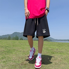 新款直播抖音得物品质三条杠运动男五分休闲短裤K313P30，男装牛仔裤，电商C408-1(原B339-1)