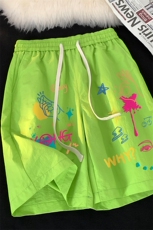 地毯新款夏季美式时尚百搭宽松印花潮流短裤五分裤A6252P25控38，男装牛仔裤，电商A268A