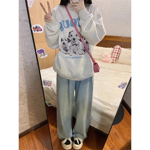 B318B-BB06-P45   中性卡通小狗卫衣图片