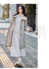 现货！现货！加绒加厚中长款棉服女2025冬季新款洋气减龄羊羔毛，女装棉衣/棉服，以桐