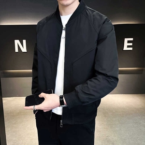 美式复古棒球服外套男2026春秋季新款潮牌宽松休闲飞行员夹克上衣图片