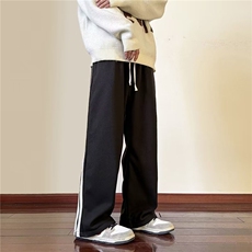 美式高街潮牌运动卫裤男女秋冬新款宽松休闲长裤AK072-P32加绒40，男装休闲裤，星座1008