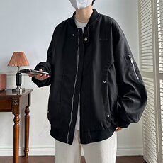 A930-P62美式简约飞行员夹克男春秋季复古潮牌机能宽松棒球服，男装夹克，星座512-6