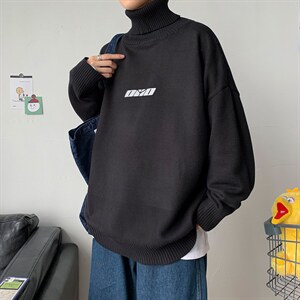 秋季男装青少年宽松休闲毛衣韩版潮流高领针织衣A161-2-M2057-P50,男装针织衫/毛衣,电商A161-2