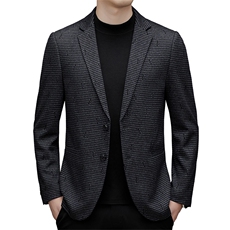 DJ6858钱塘2020-3秋冬季新款商务休闲简约合身中年男士西服P157，男装西服，钱塘207-3