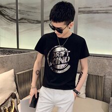 TX-T15男士短袖T恤2021新款春夏装网红社会小伙，男装T恤，星座102A（原电商D309-1）