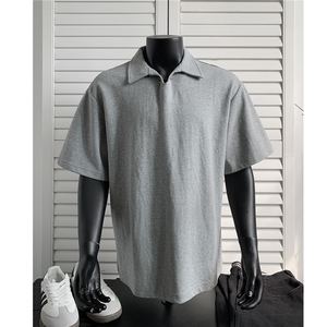 夏季新品 老钱风宽松休闲POLO衫短袖T恤上衣男 H1083 特P35图片