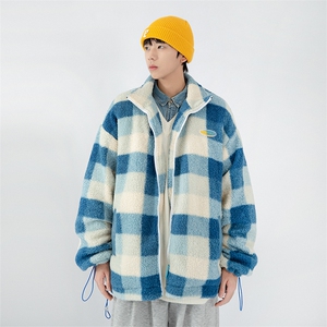 日系白墙 2024冬新款 羊羔毛加厚立领棉衣棉服 YG01-P115控145图片