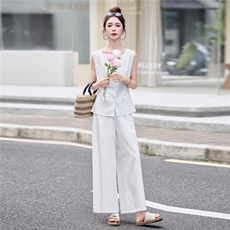 2879时尚气质无袖两件套装，女装套装/套裙，罗得堡