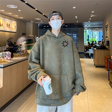 23/秋季360G麂皮绒印花宽松休闲连帽卫衣JWY3263P50控69，男装卫衣，电商B370