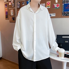 SJ-217-2-CS2415春夏秋季薄款冰丝长袖衬衫男垂感衬衣外套，男装衬衫，星座217-2