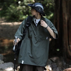 Polo衫男士短袖t恤夏季冰丝薄款日系工装潮牌男生上衣服TT011-P35，男装T恤，星座911-3