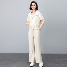 时尚休闲运动套装女2025夏季新款中年妈妈洋气减龄连帽卫衣两件套，女装套装/套裙，依恋蒂丝