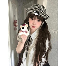 日系学院风小个子木耳边条纹衬衫女叠穿高腰百褶裙两件套，女装套装/套裙，星座506A