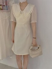 拼接连衣裙，女装连衣裙，驿谷