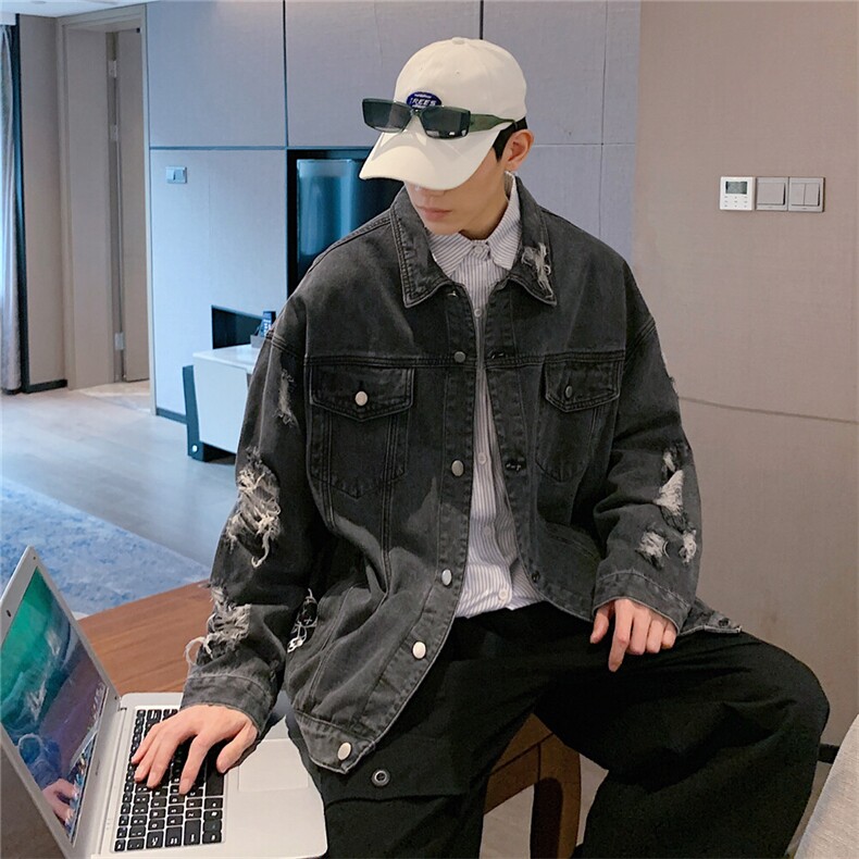 JK629-p70-限价98现货港风大码牛仔ins外套cityboy,女装短外套,星座116