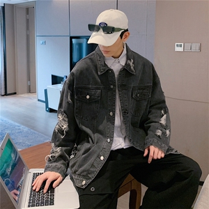 JK629-p70-限价98 现货港风大码牛仔ins外套cityboy图片