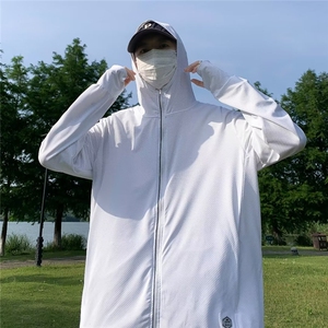新款防晒衣男夏季冰丝轻薄透气户外钓鱼骑车防晒服W9254 P35图片