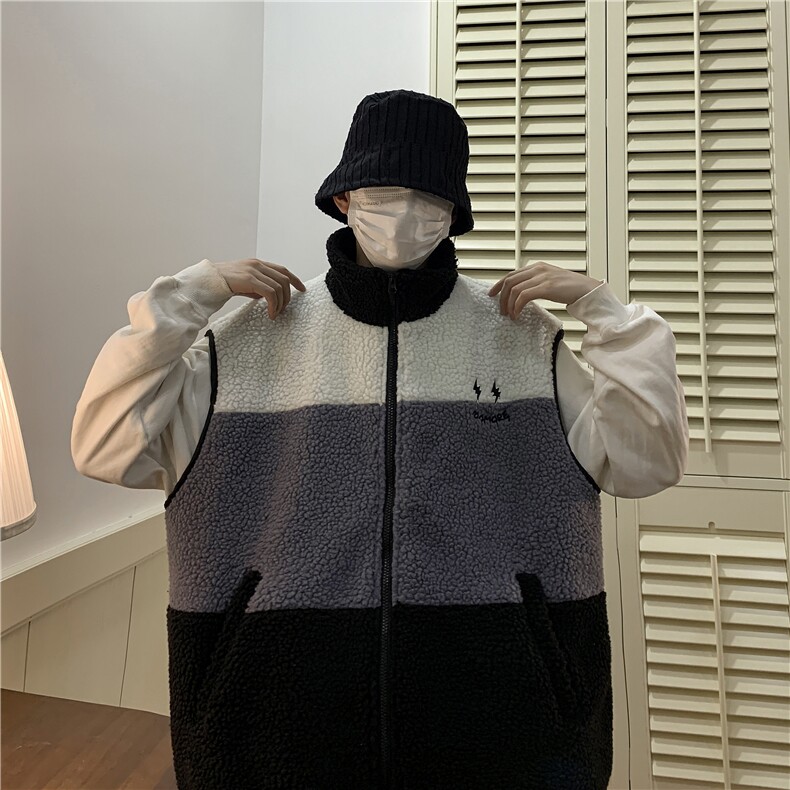 羊羔毛马甲YG06-P70控98,男装背心/马甲,电商B370