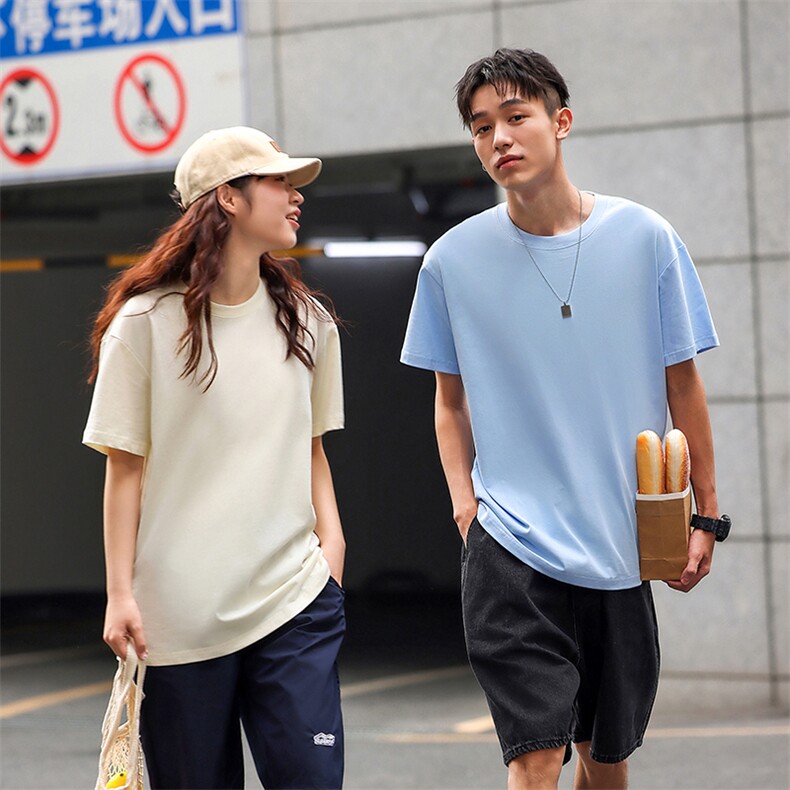 40支双纱珠地230克11色S-3XL棉男女款T恤,男装T恤,星座301D-4(原星座1004-4）