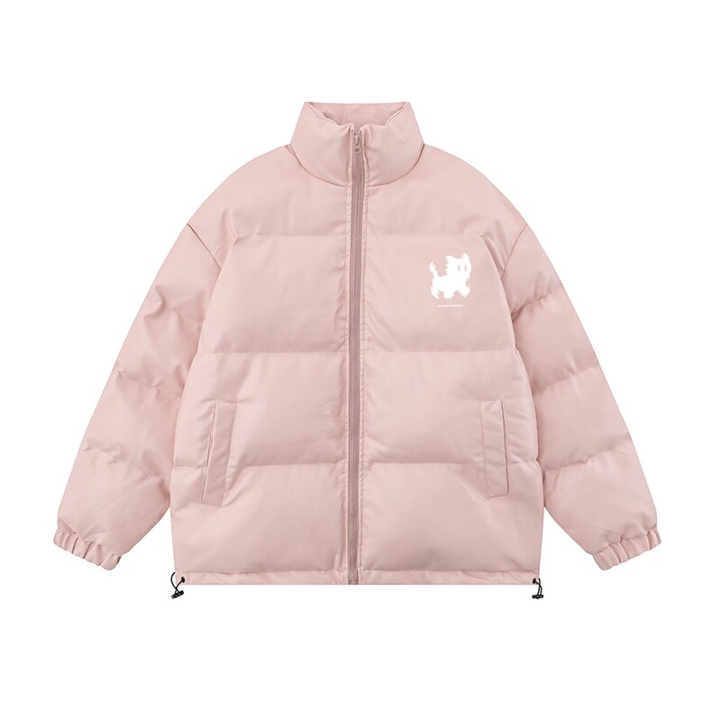 白底新款冬季时尚百搭宽松字母印花棉服外套MY6454P115控158,男装棉衣,电商A268-1