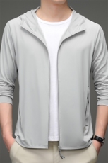 D2111夏季男士户外防晒衣皮肤衣长袖休闲连帽外套超薄防晒服P72，男装夹克，电商B360