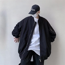 美式高街棒球服男士潮牌飞行夹克宽松休闲青年学生外套HJ488-P65，男装夹克，星座1008-1