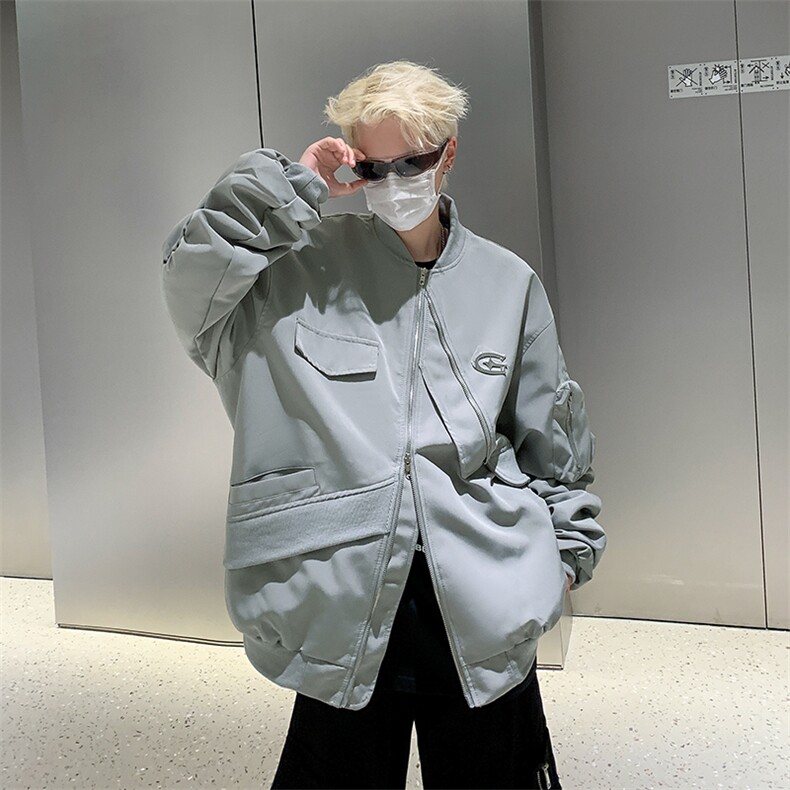 复古美式棒球服夹克外套JK07008-P60,男装夹克,星座308B-2