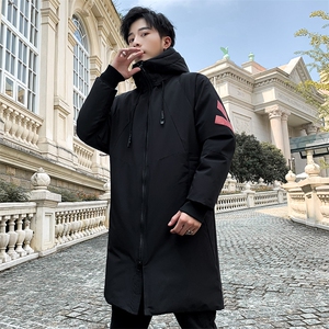 714-1-9802男装19高档棉衣加厚棉袄长款棉服图片