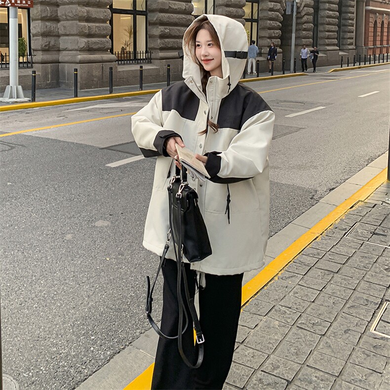 新款现货中长款冲锋衣B081-3040-夹棉P185-K268.羽绒P265-K388.,女装羽绒服,浙宝276（原081）