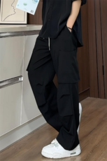 K9077/特P32春夏新款工装休闲裤男士多口袋冰丝垂感直筒裤长裤子，男装工装外套，电商A141