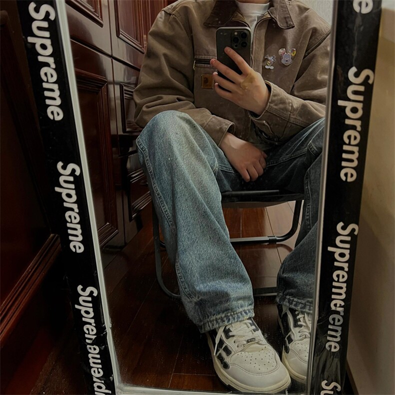 咖棕色翻领外套男款春秋季穿搭高级感情侣衬衫式工装夹克JK7705,男装夹克,星座1116A（原606A-3）