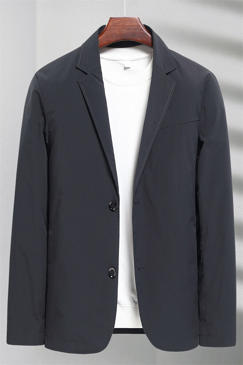 2023春季新款商务休闲中青年男士宽松百搭简约纯色单西西服外套潮,男装西服,电商B212（原钱塘6029）