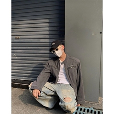 美式高街牛仔外套男士韩版潮流宽松帅2026春季ins上衣W6510-P71，男装工装外套，星座412-2